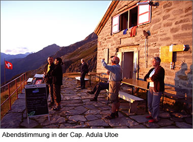 Abendstimmung in der Cap. Adula Utoe