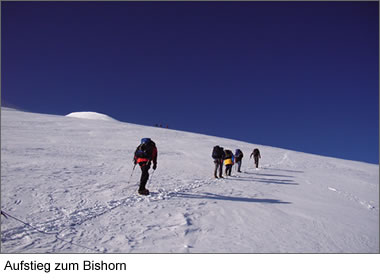 Aufstieg zum Bishorn