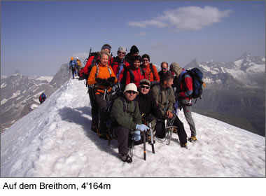 Auf dem Breithorn, 4164m