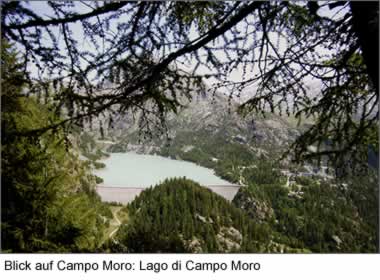 Blick auf Campo Moro: Lago di Campo Moro