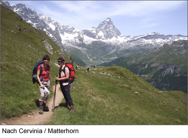 Nach Cervinia - Matterhorn