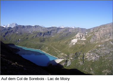 Auf dem Col de Sorebois - Lac de Moiry