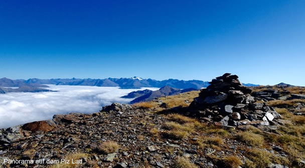 Panorama auf dem Piz Lad