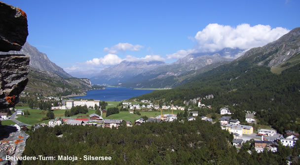 Belvedere-Turm: Maloja - Silsersee