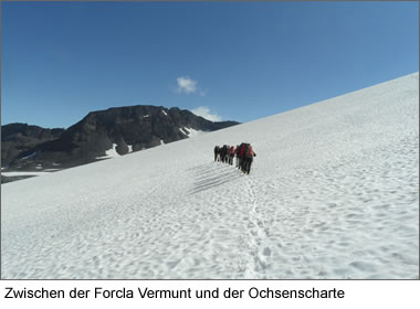 Zwischen der Forcla Vermunt und der Ochsenscharte