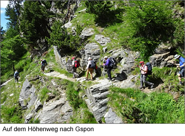 Auf dem Höhenweg nach Gspon