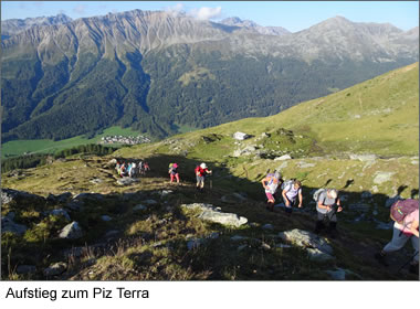 Aufstieg zum Piz Terra