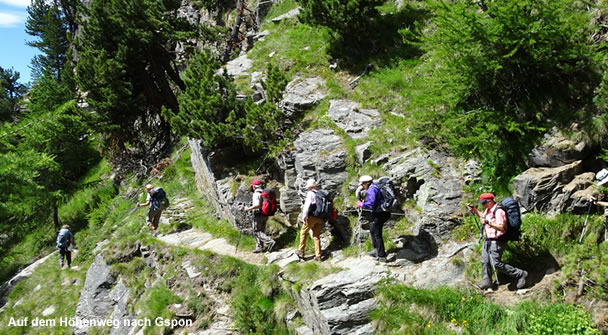 Auf dem Höhenweg nach Gspon