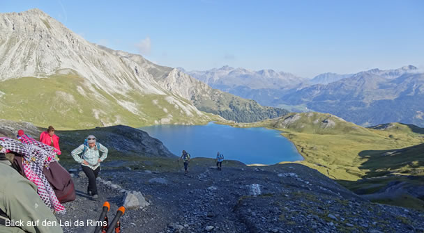 Blick auf den Lai da Rims