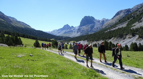 Vom Val Müstair ins Val Poschiavo