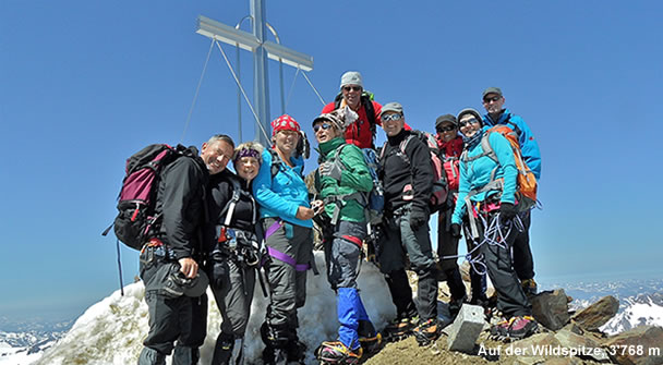 Auf der Wildspitze, 3'768 m